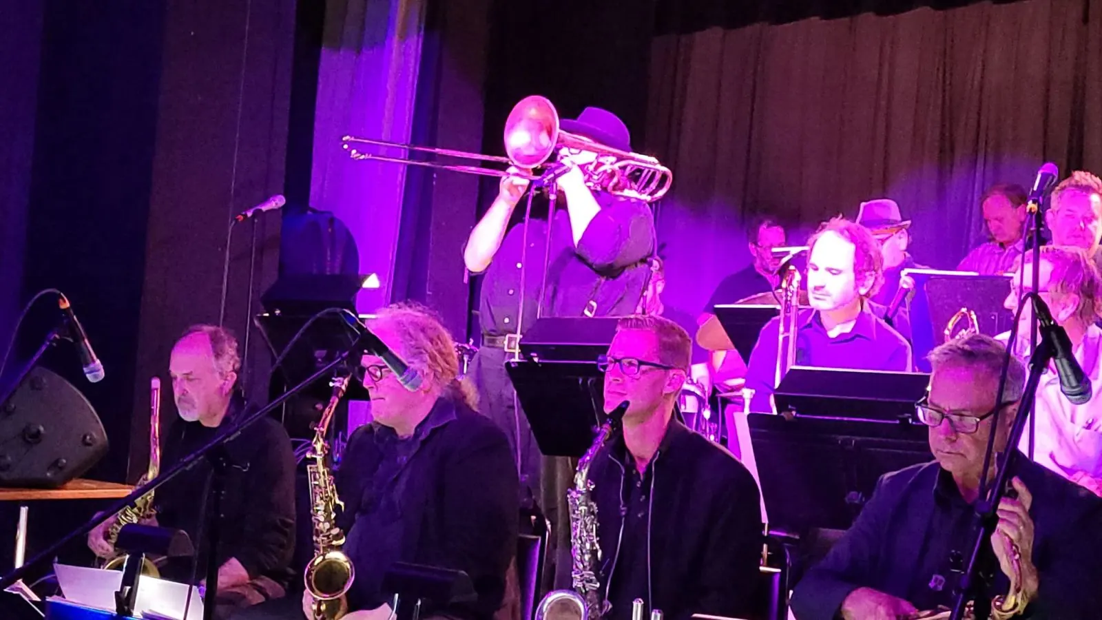 The Local Edition Jazz Orchestra big band on stage at Local Edition, San Francisco